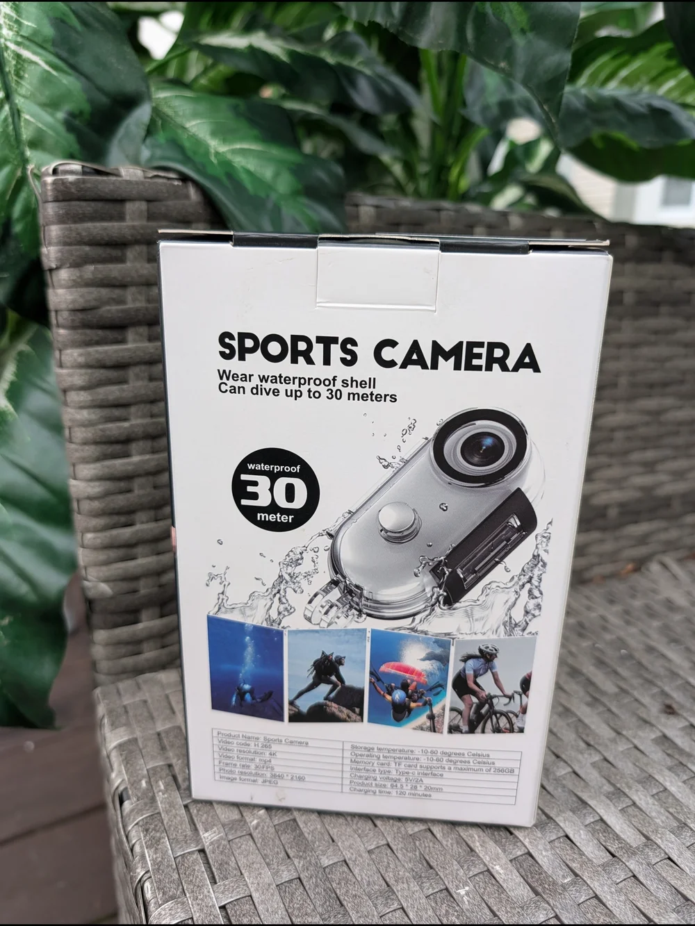 4K Sports Camera WiFi Action Cam - White New